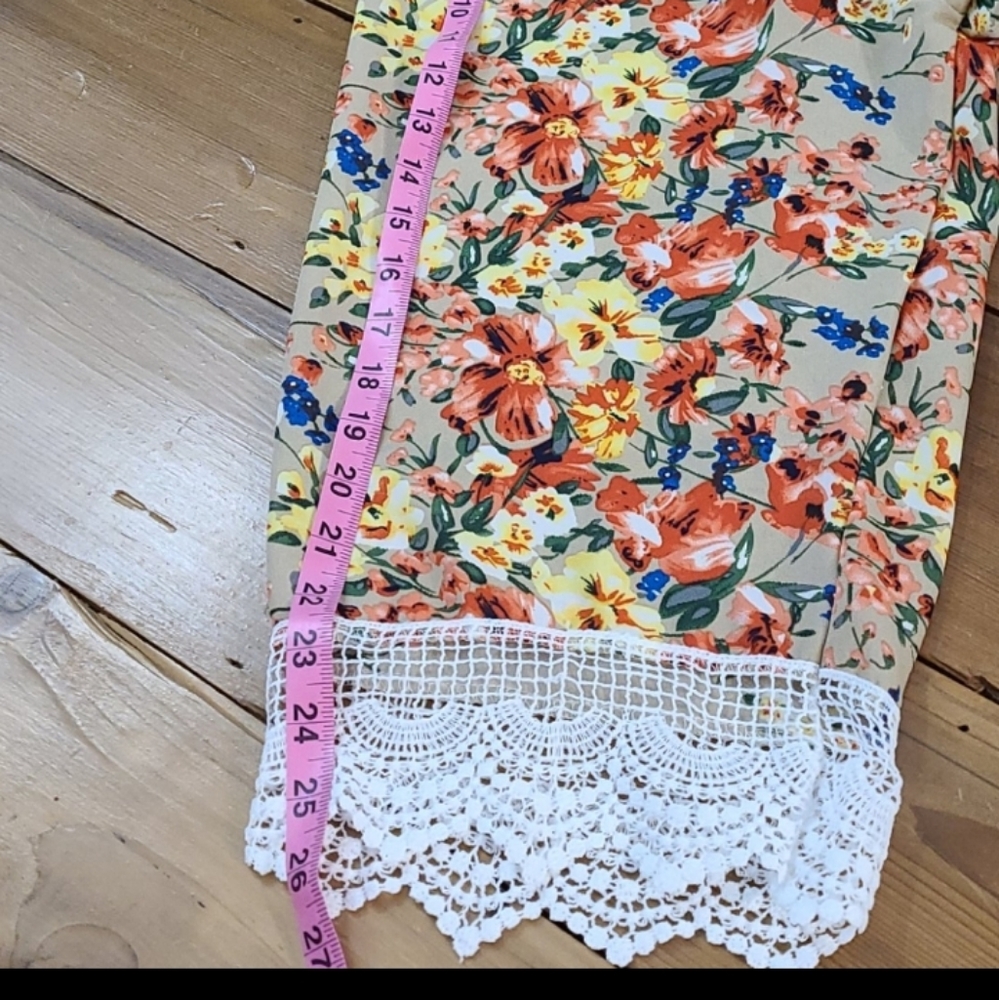 Kimono Open Cardigan Cover Up Floral Tatting - Picture 10 of 11